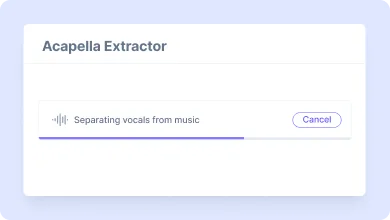 Acapella Extractor step 2