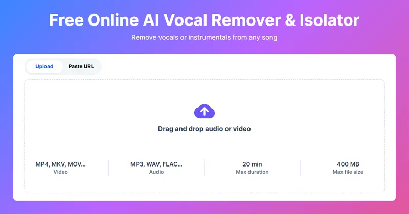 Online Vocal Remover