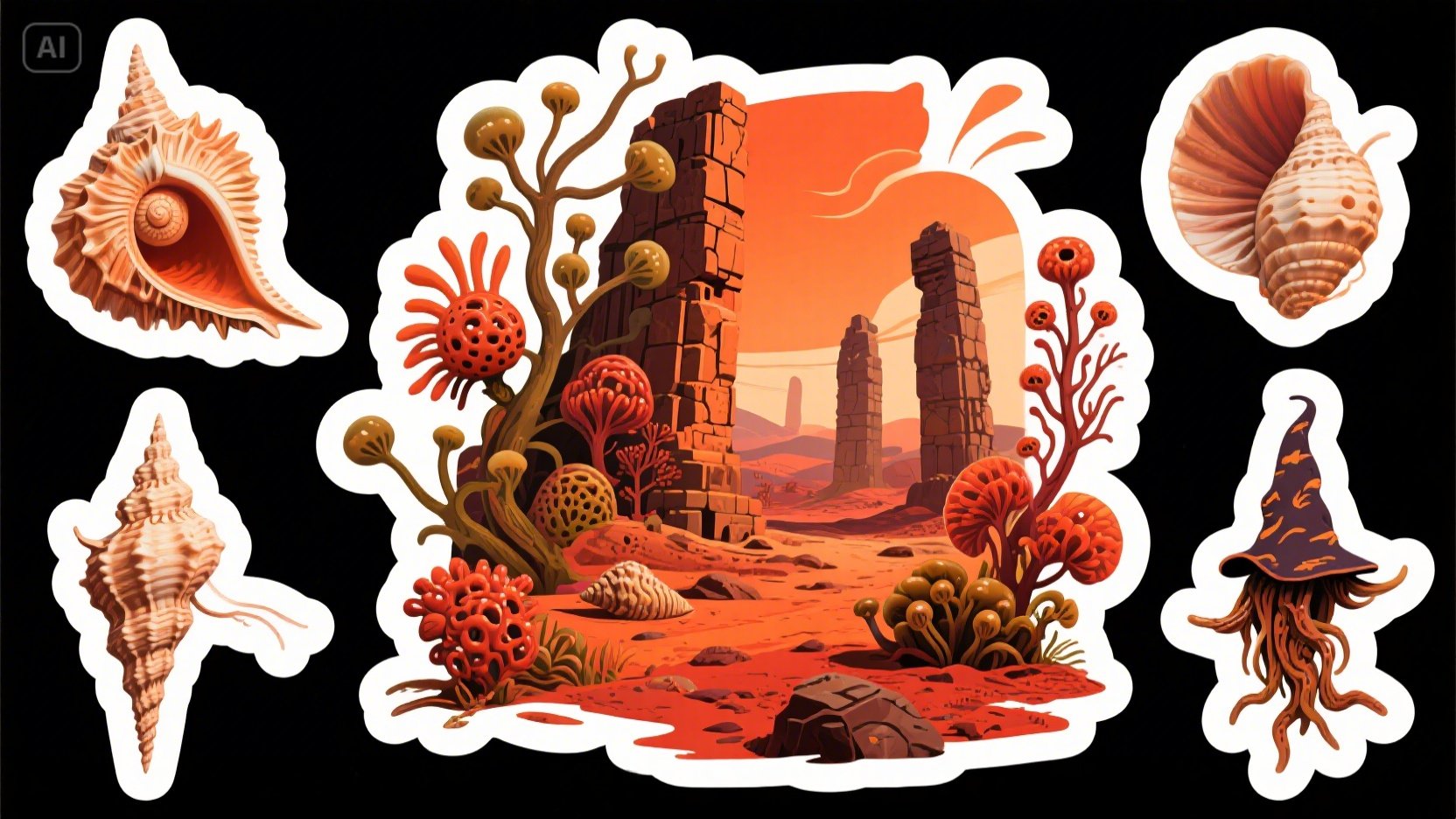AI-generated stickers