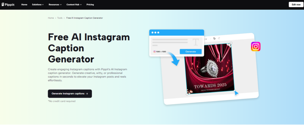 Free AI Instagram caption generator