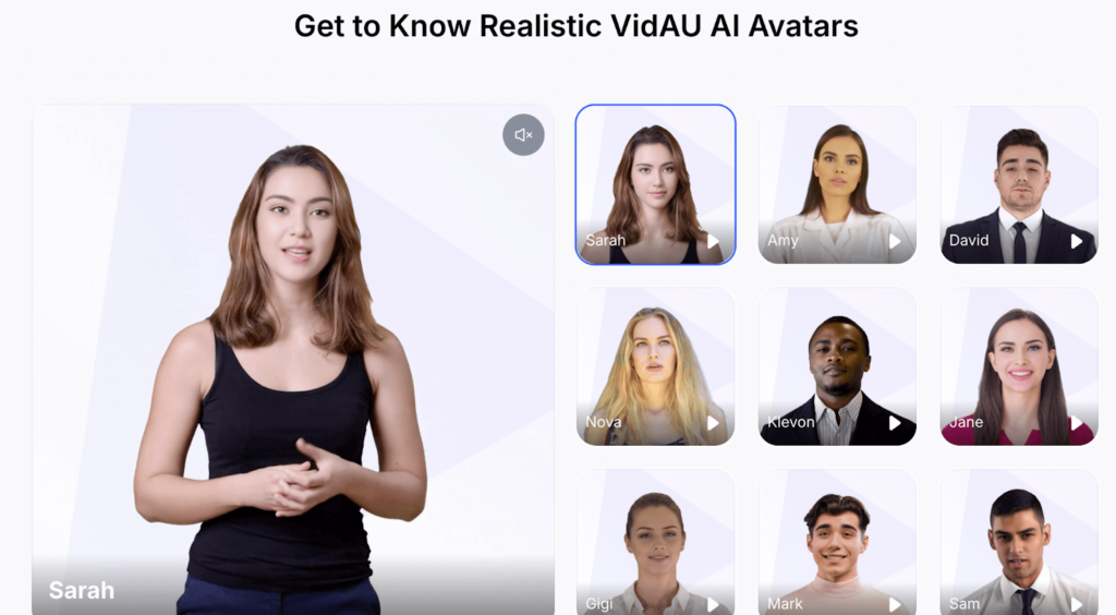 VidAU AI Avatar Generator