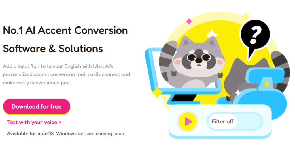 Utell AI accent conversion software