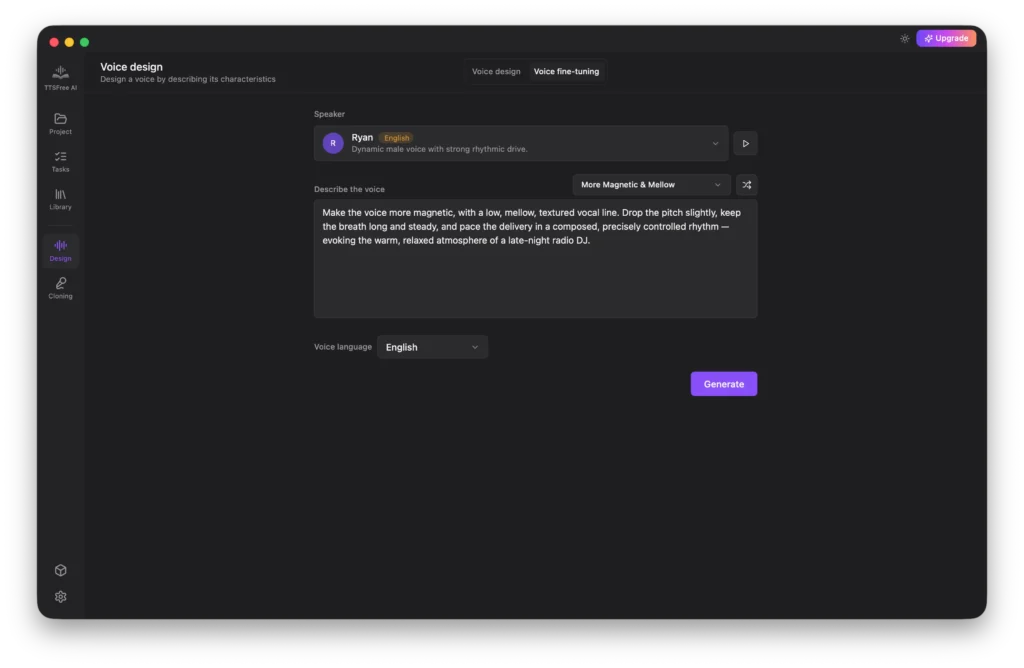 Select language