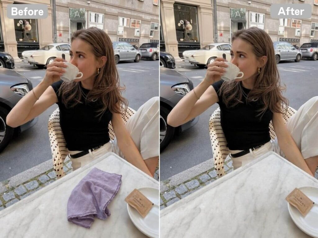 Remove object from photos